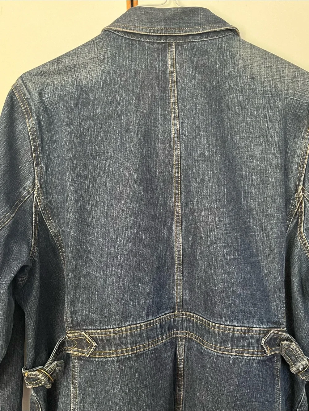 Denim Button-Front Jacket - Blue - Picture 6 of 9